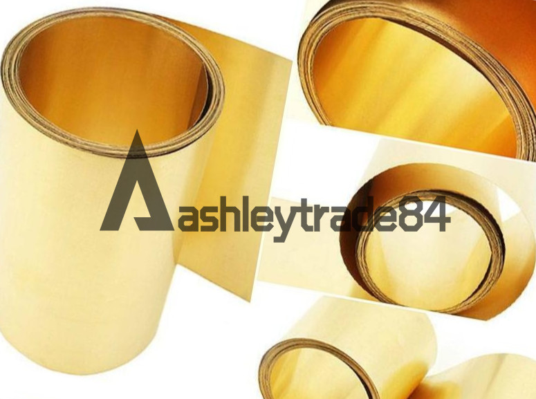 1PCS 0.3MM*300MM*500MM Brass Metal Sheet Plate 98% NEW