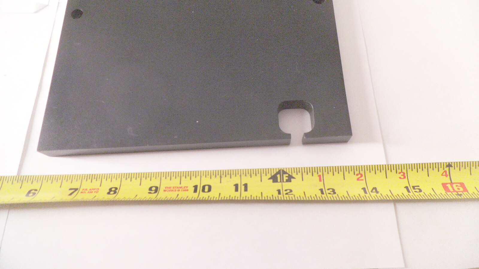 Anodized Aluminum plate 17-3/4″ x 7-3/4″ x point 515″ thick