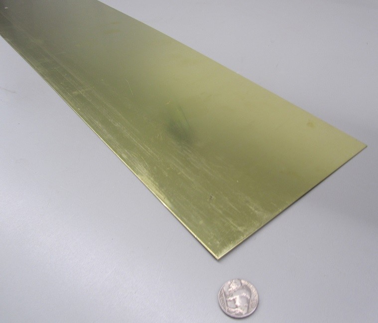 260 Brass Flat Bar .040″ Thick x 6.0″ Wide x 36″ Length