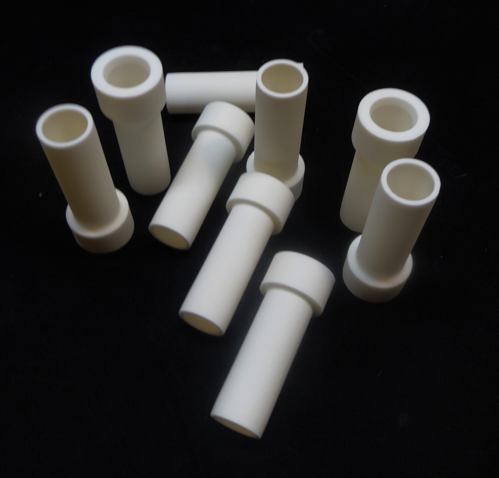 PAIR OF ISO PRESSED HIGH ALUMINA STEPPED BUSHING INSULATORS No.: 219