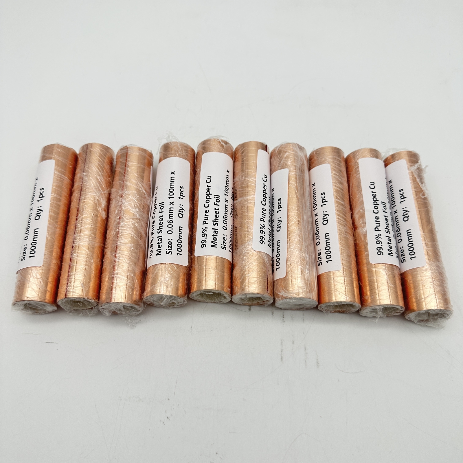 1PC 0.06mm x 100mm x 1000mm 99.9% Pure Copper Cu Metal Sheet Foil
