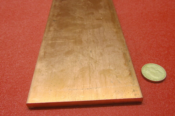 110 Copper Bar 1/2 Hard, 5/16″ Thick x 4.0″ Wide x 24 Inch Length