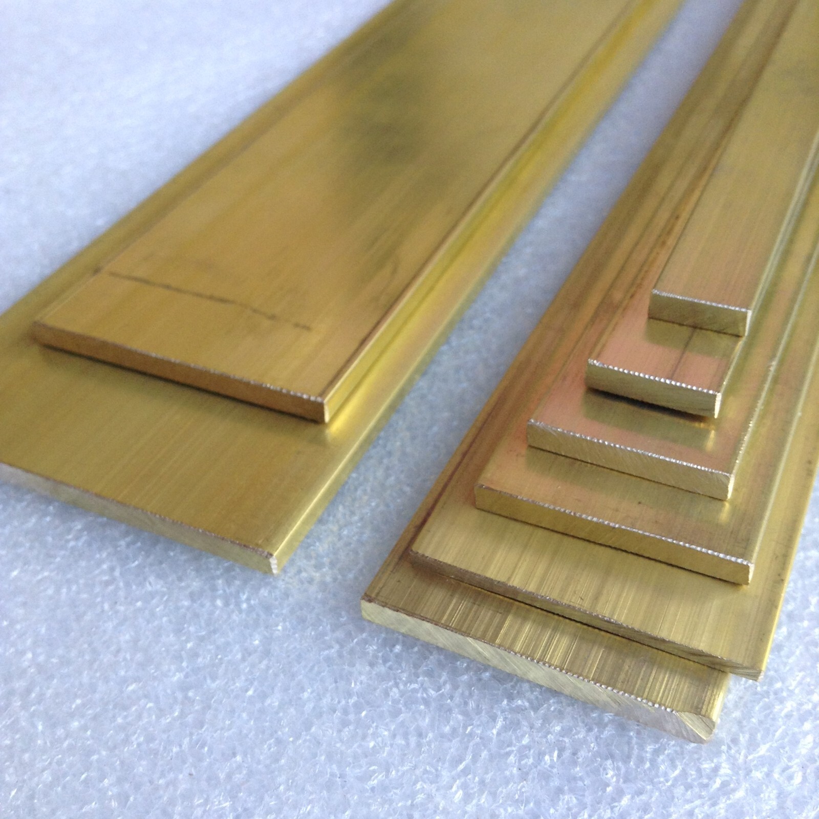 1pc BRASS FLAT BAR 6.3, 9.53, 12.7, 19.05, 25.4, upto 50.8mm x 300mm Length C380