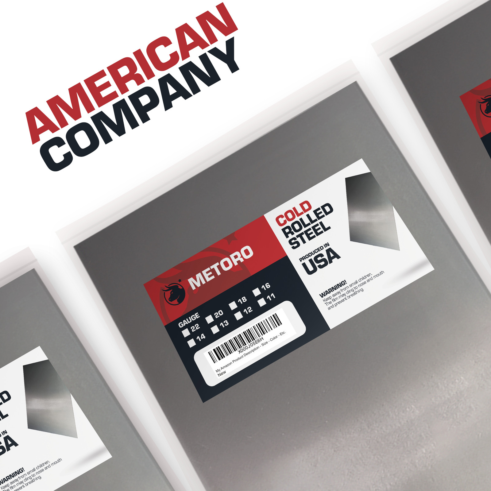 20 Gauge Mild CRS Sheet Metal 6×9 – 5 PACK Economy price. Smooth clean & Flat.