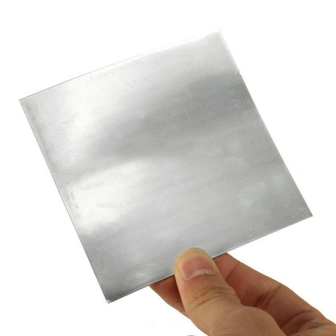 1x High Purity Pure Zinc Zn Sheet Plate Metal Foil For Science 100x100x0.5mm