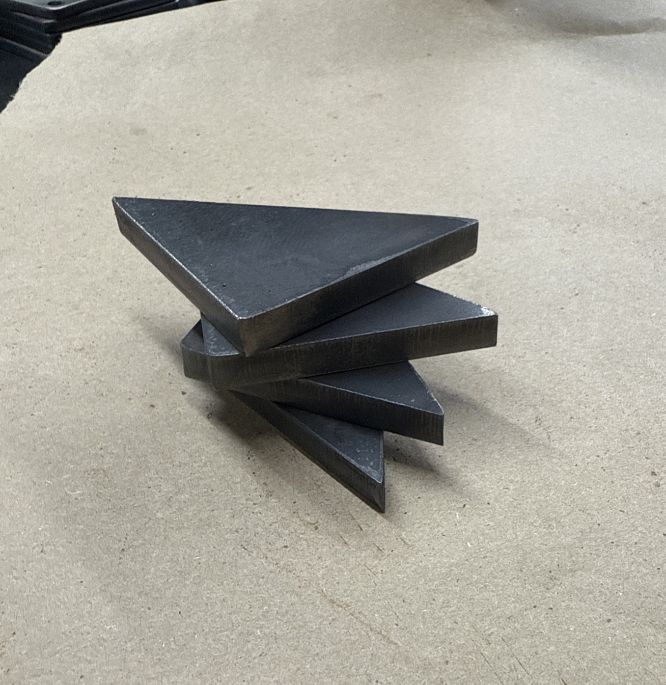 (4 Pack) Steel Gussets 2.5” x 2.5” (3/8” Thick)