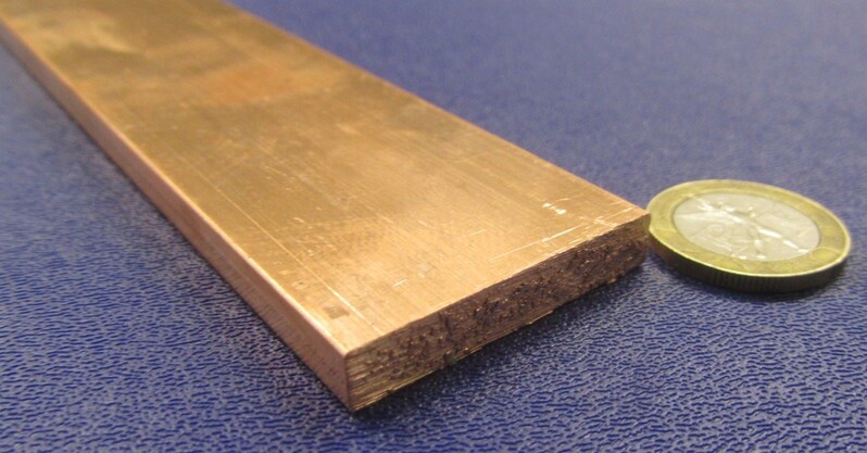 182 Copper Bar 1/4″ Thick x 1 1/2″ Wide x 6 Foot Length