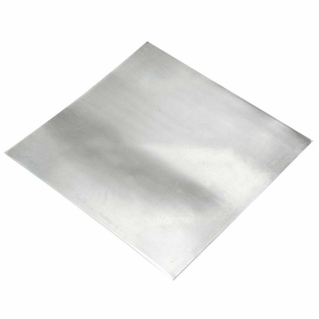 1x High Purity Pure Zinc Zn Sheet Plate Metal Foil For Science 100x100x0.5mm