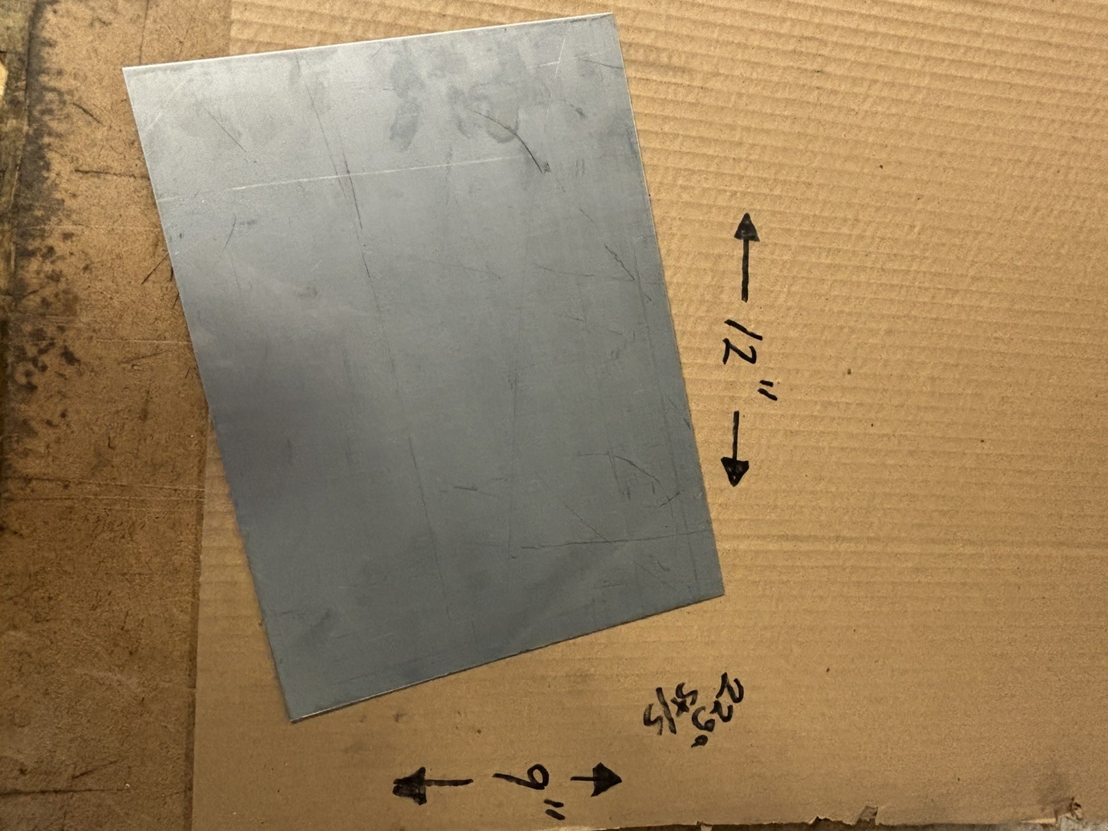 22 Gauge (0.030” Thick) Stainless Steel Sheet Metal – 9” x 12” Paper & Polished