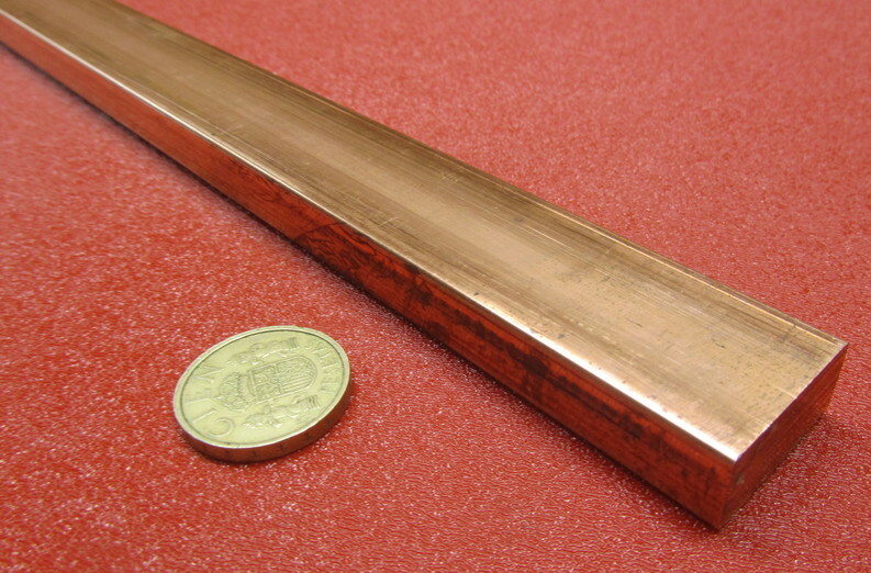 182 Copper Bar 1/2″ Thick x 1.0″ Wide x 6 Foot Length