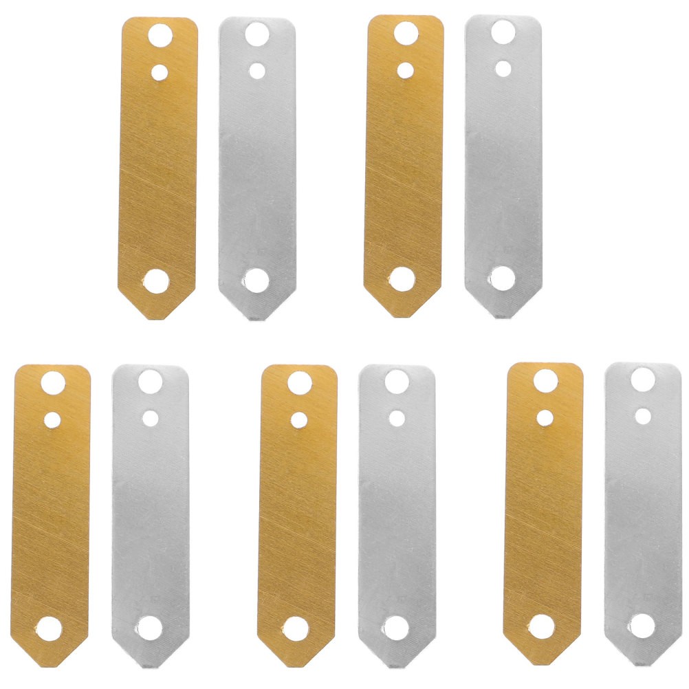 10PCS Copper Zinc Anode Sheet Electrode Strip Fruit Battery Experiment Copper