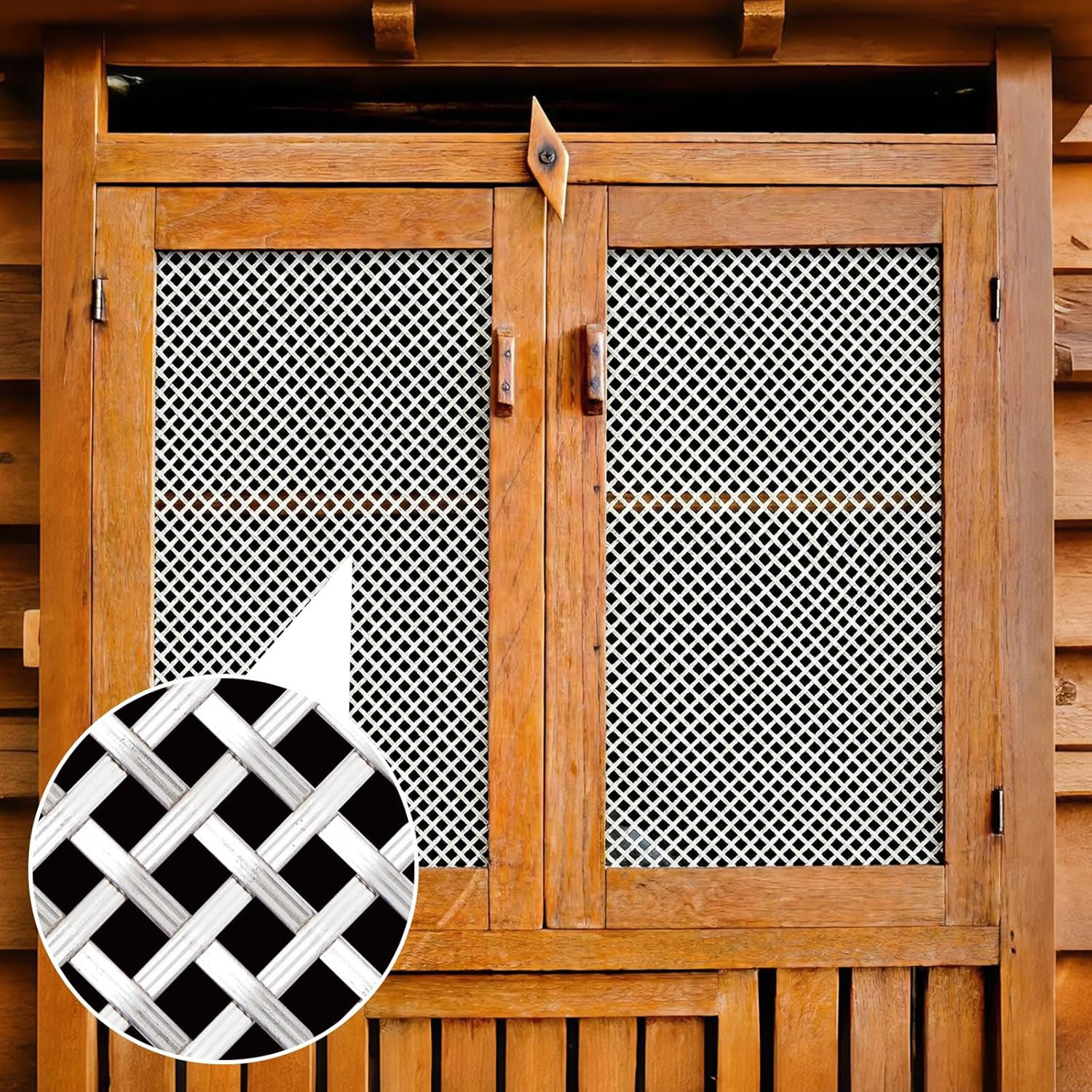 2 Pcs 12″ x 24″ Stainless Steel Expanded Metal Mesh Screen Panels