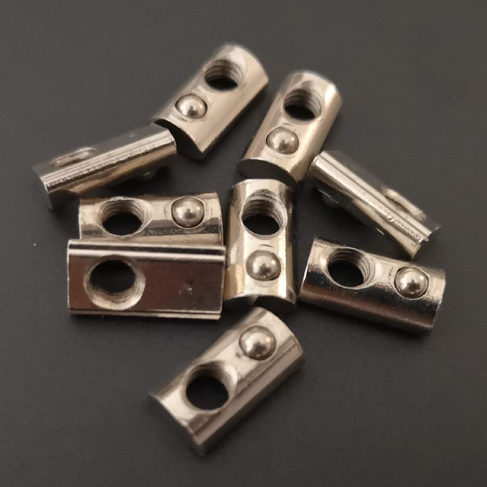 100-Pack M5 Aluminum T-Nuts for 20×20 20 Series Extrusions Steel Fasteners