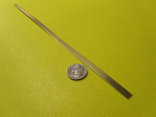 260 Brass Flat Bar .016″ (+/- 0.002″) Thick x 1/4″ Wide x 1 Foot Length, 10 Pcs