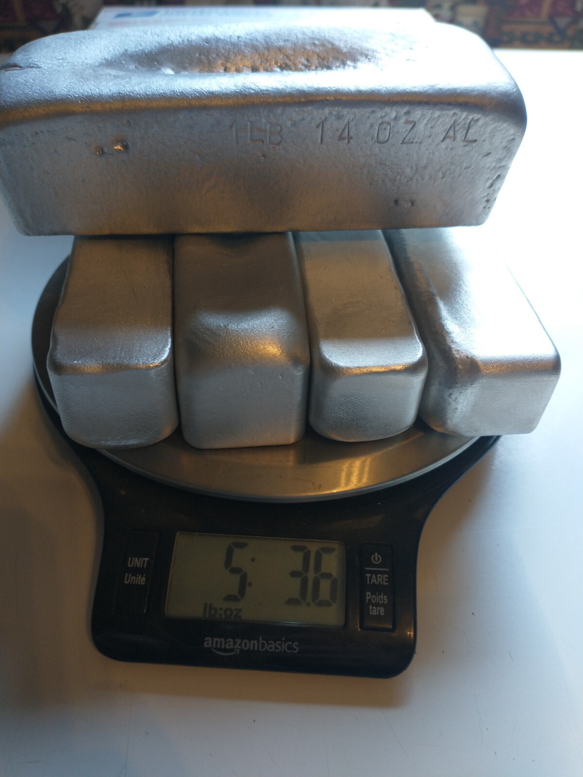 Aluminum Ingots for Casting 5 Lbs+ *PLEASE READ DESCRIPTION*