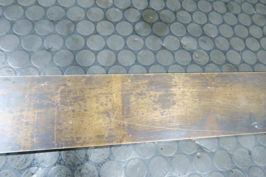 Sheet metal strips flat steel flat bar copper plate tape 10x80x1350mm 38027