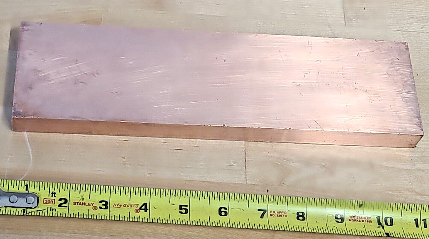 110 Copper Bar 3/4″ Thick x 3.0″ Wide x 11″ length