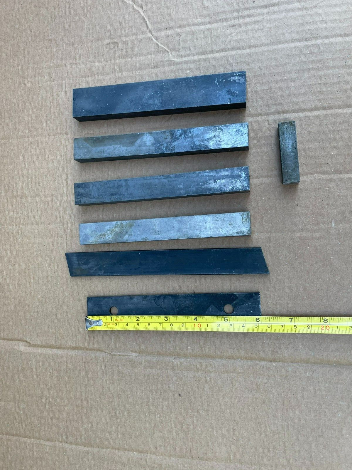 Steel Flat Bar Various Lengths, 1/2″ x 3/4″ & 1/2″ x 1″ Flat Bar Steel (7 Pcs)