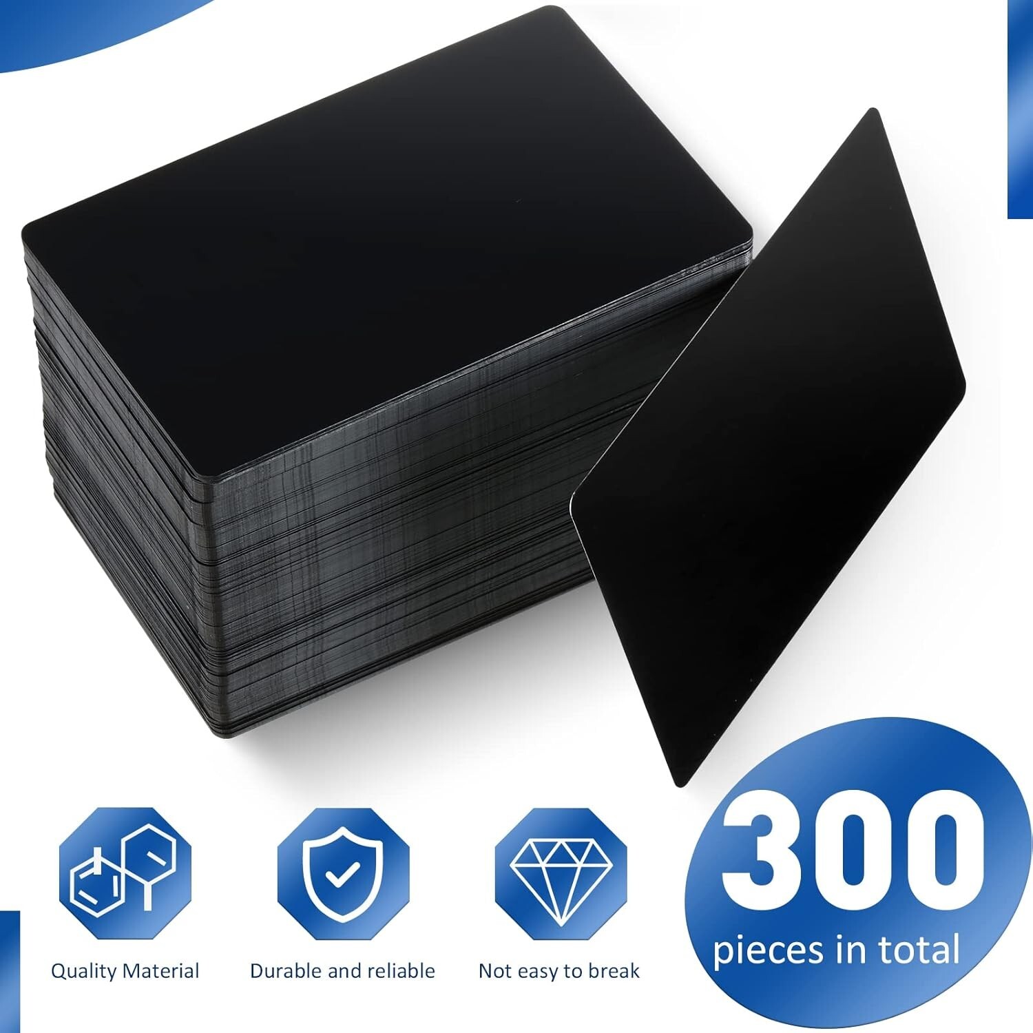 300PC Metal Engraving Blanks Multipurpose Aluminum Sheet Aluminum Business Card