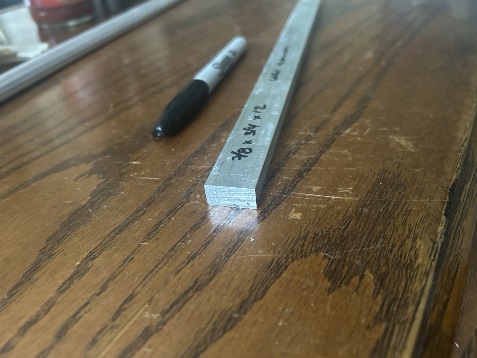 3/8″ x 3/4″ x 12″ , 6061 Aluminum flat bar stock