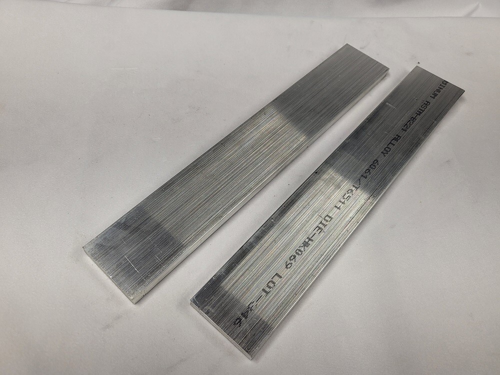 6061 Aluminum Flat Bar, 3/8″ x 2″ x 12″ long, Solid Stock, Plate, Machining, 2pk