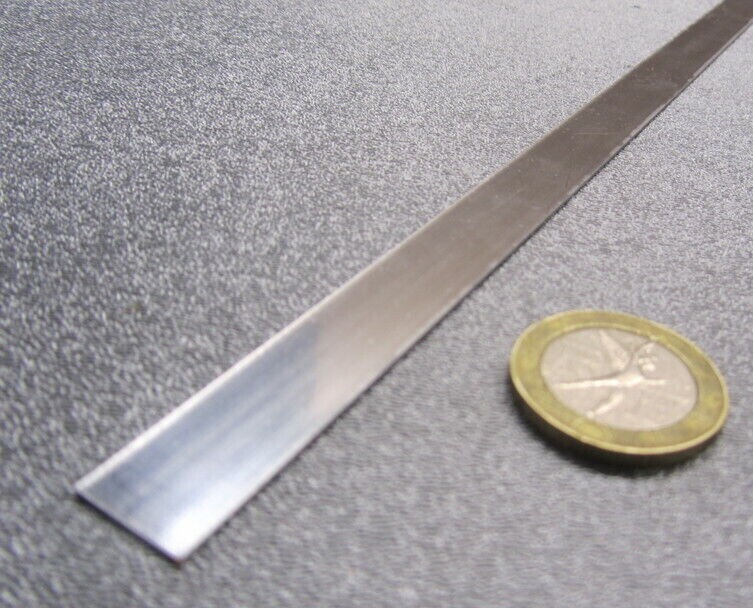 301 Stainless Steel Sheet Shim, .025″ (+/-.0010″) x 3/4″ Width x 10 Foot Length