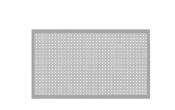 Lincane Aluminum Sheet Metal 24 In x 36 In Silver Perforated Decorative Mill