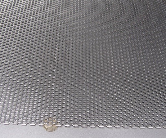 3003 Aluminum Perforated Sheet .063″ Thick x 36″ x 40″, .187″ Hole Dia.