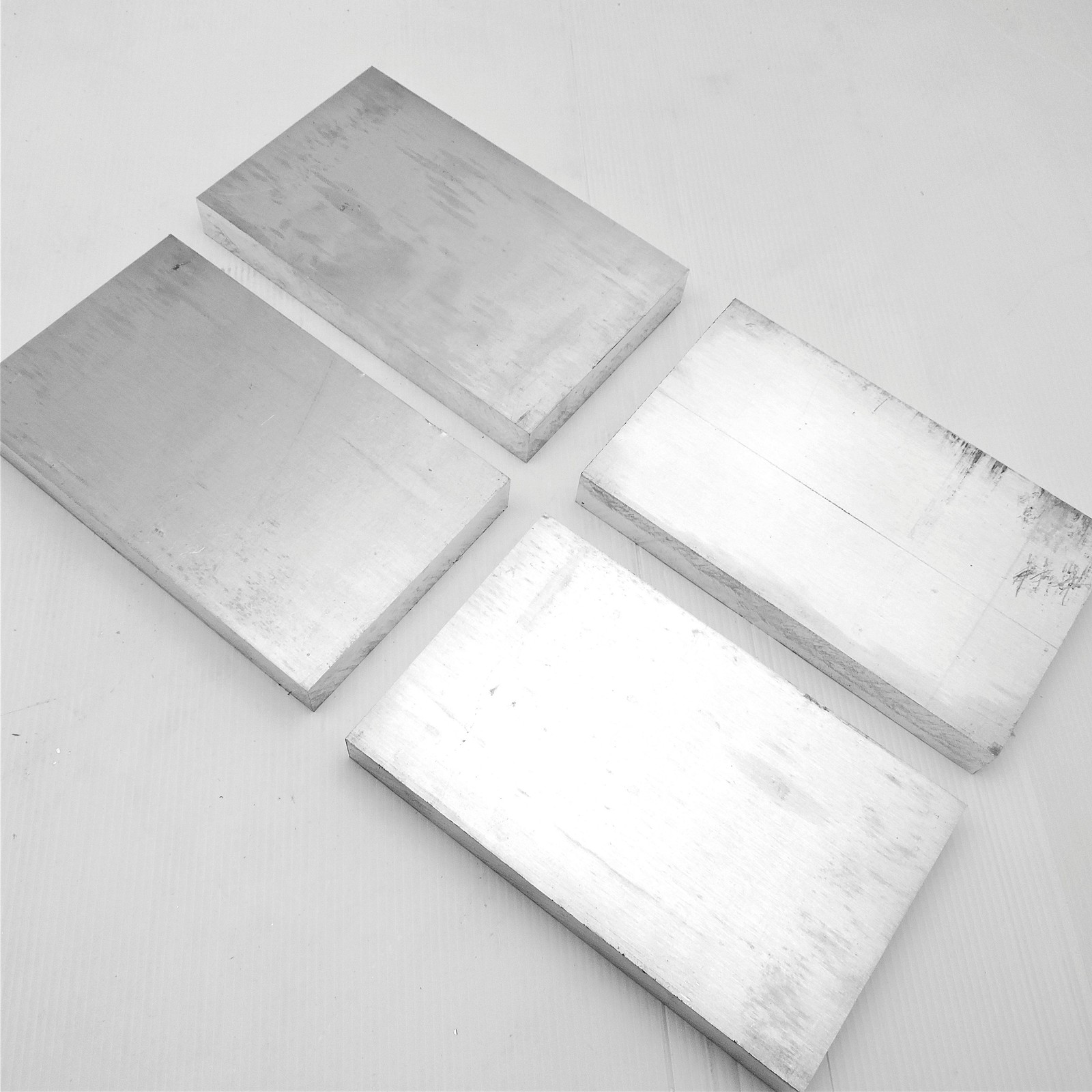 1″ thick Aluminum 6061 PLATE 3.375″ x 5.875″ Long QTY 4 sku 206231