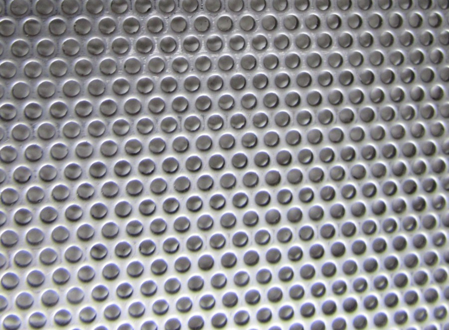 1/16 HOLES ON 3/32 CENTERS- 20 GA.STAINLESS PERFORATED SHEET—6″ x 12″