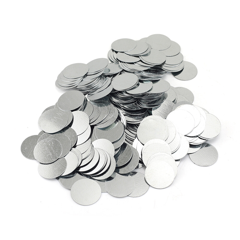 50PCS Round Galvanized Iron Sheet Discs Plate Zinc Plated Metal 25×0.3mm