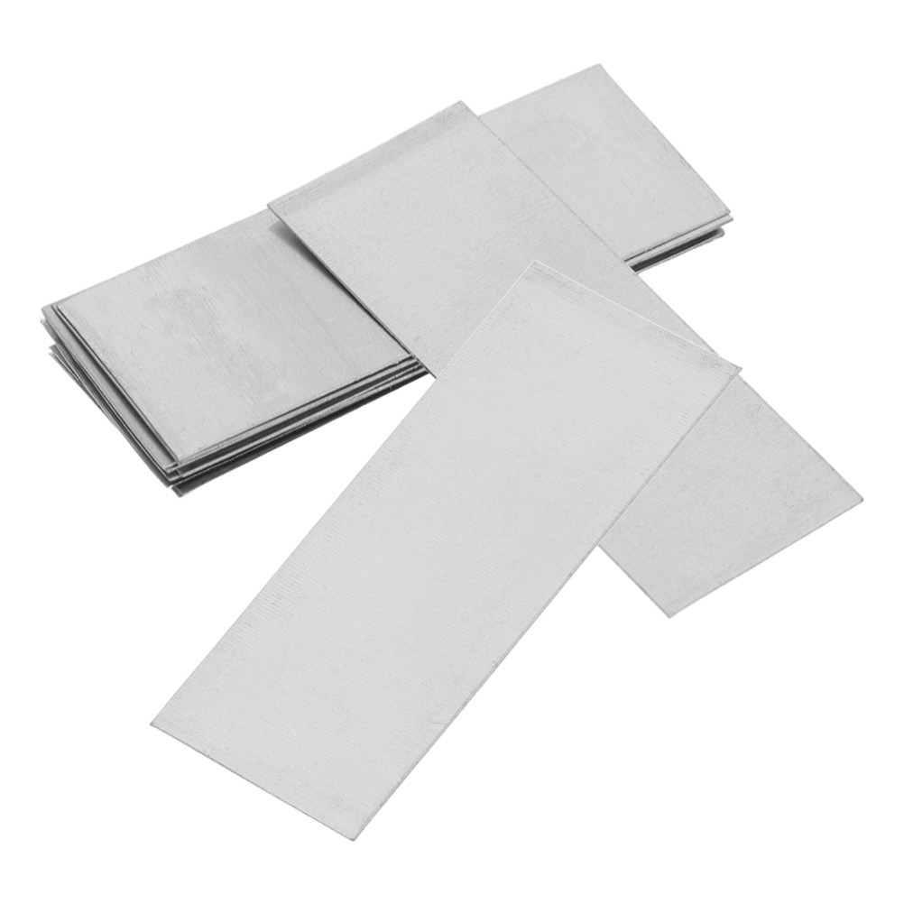10 Pcs Anode Plate for Zinc Plating Fruit Battery Experiment Supplies