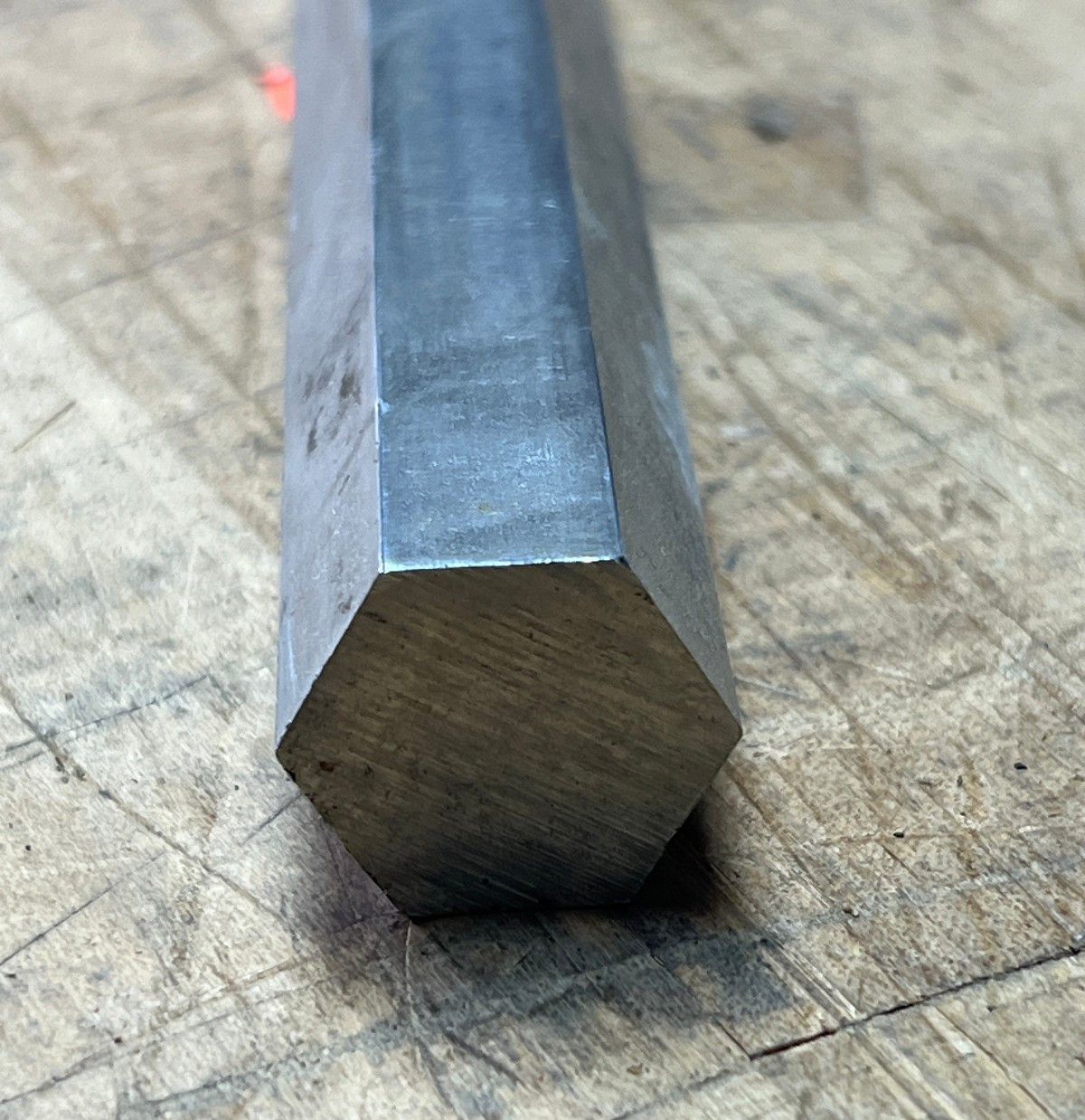 304/316 Stainless Steel Hex Bar – 7/8″ Across Flats x 44.5″ CNC Machining Stock