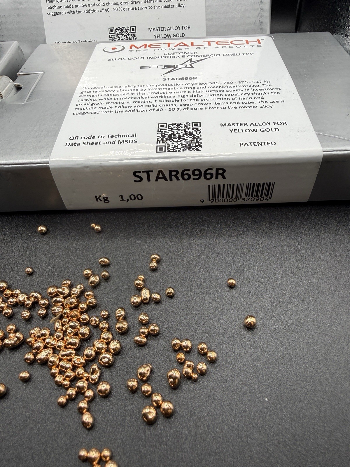 Universal Master Alloy For Yellow Gold Jewelry 3 Boxes