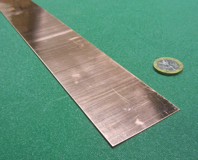 110 Copper Foil Soft Temper .007″ Thick x 2.0″ Wide x 50 Foot Length