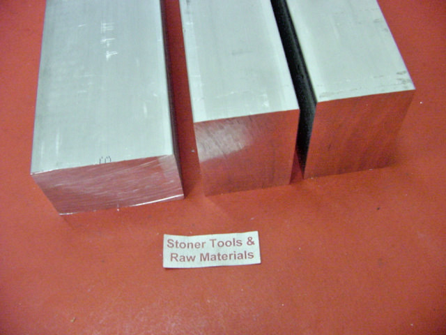 3 pieces 1″ X 2″ ALUMINUM 6061 FLAT BAR 14″ long Solid Extruded Mill Stock New