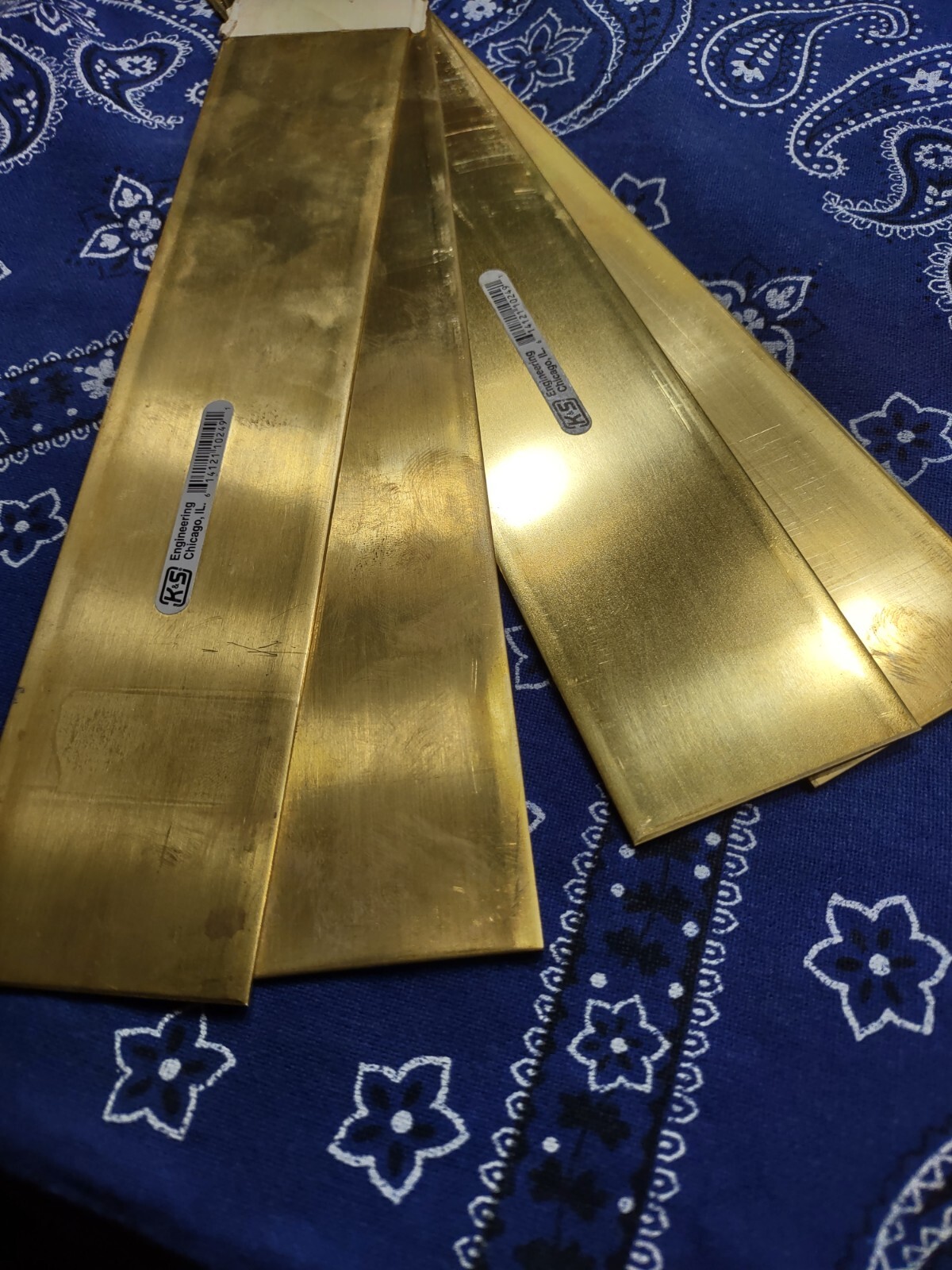 K&S Brass Strip 1/16′ 0.064″ Thick x 2″ Wide x 12″ Long (1 Piece) (3 Available)