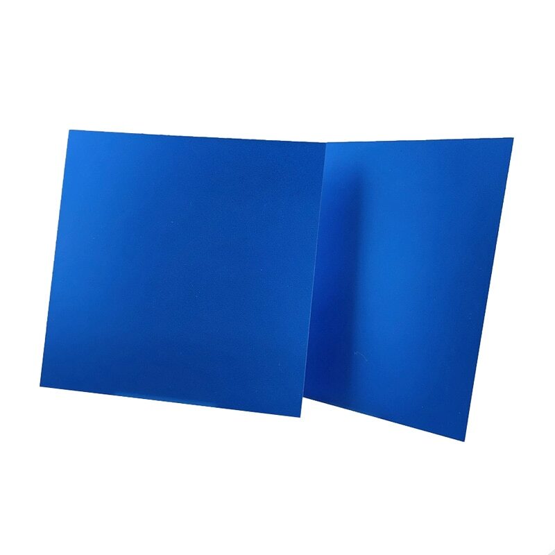 Thick 0.8/1/1.2/1.5/2.0mm Matte Blue Anodized Aluminum Alloy Plate Flat Sheet