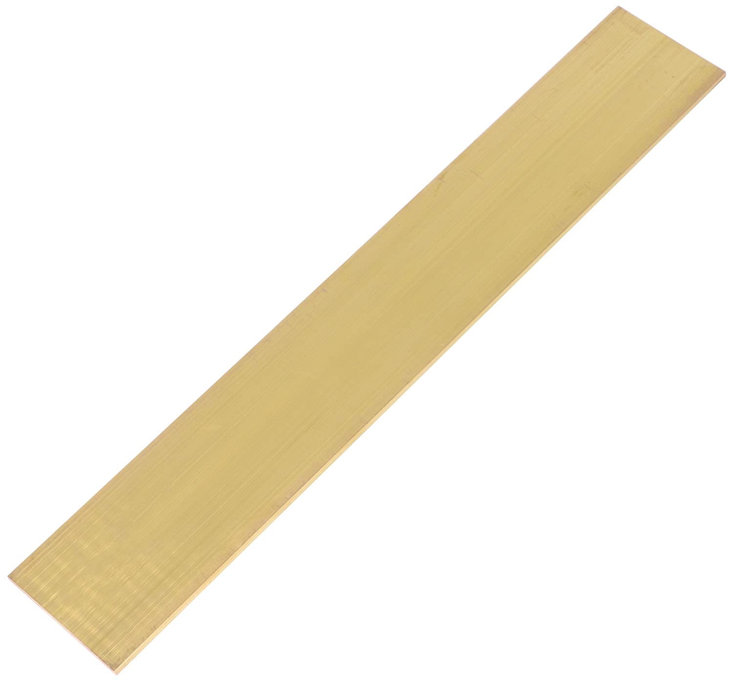 1/8 x 2 Inch C360 Brass Flat Bar 12 Inch Long Solid .118 Inch Plate Mill