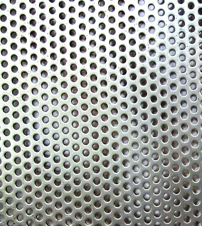 3/32″ HOLE ON 5/32″ CENTER-20 GA.-PERFORATED STAINLESS SHEET–12-3/4″ x 6-3/8″