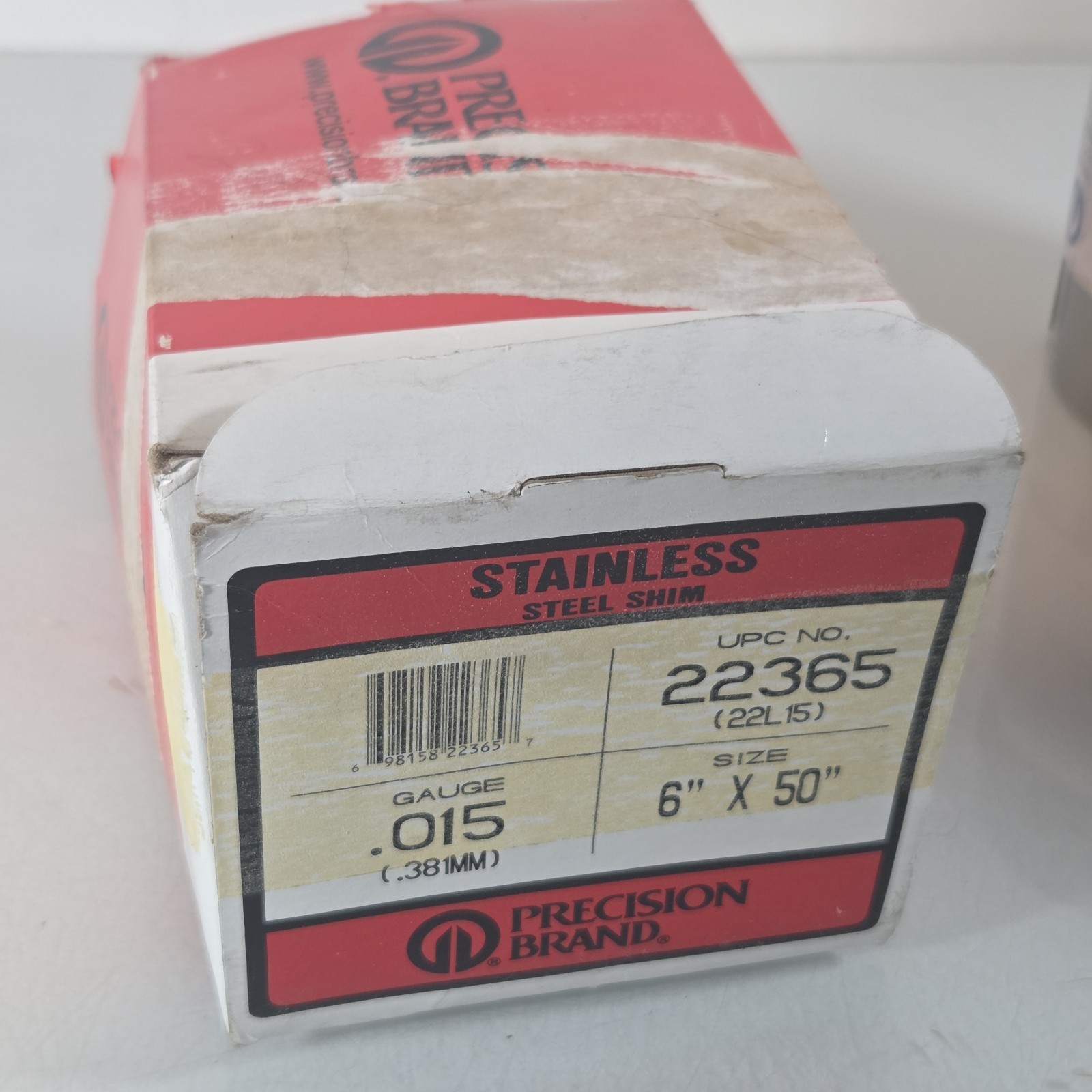 Precision Brand Stainless Steel Shim 6″ X 50″, .015 Guage