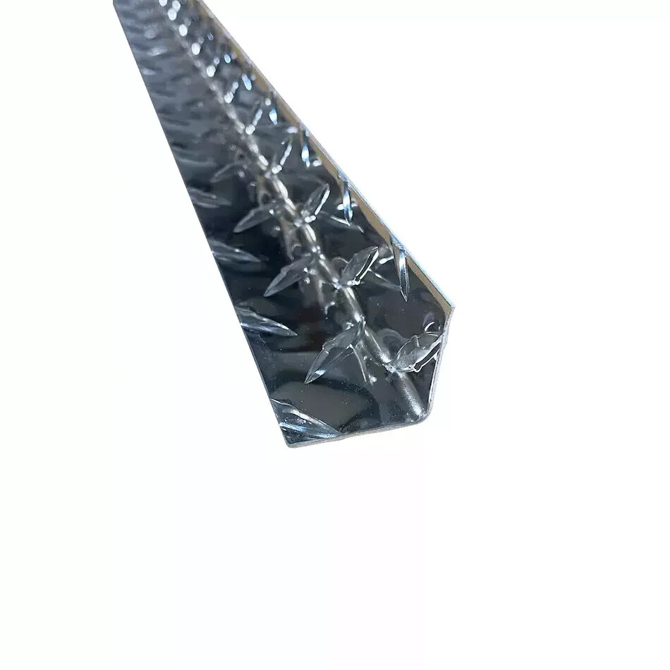 4-Pk 1.5″x48″ Aluminum Diamond Plate INSIDE Corner Guard .045″ Thk Pol Chrome
