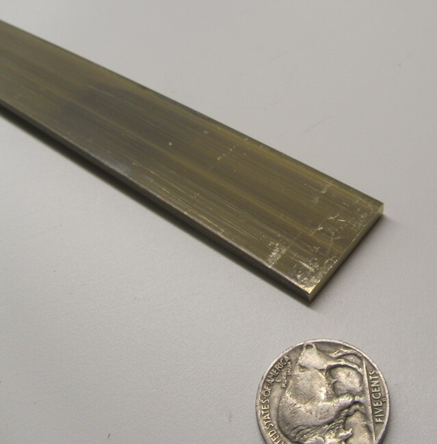 385 Brass Flat Bar 1/8″ Thick x 1.0″ Wide x 4 Foot Length