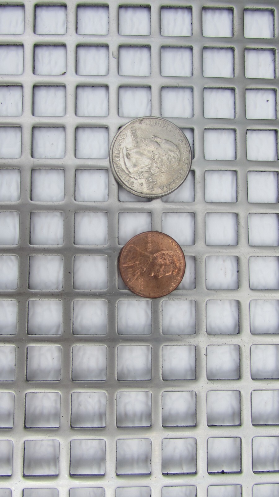 3/8″ SQUARE HOLE CARBON STEEL PERFORATED SHEET– 5″ x 5″