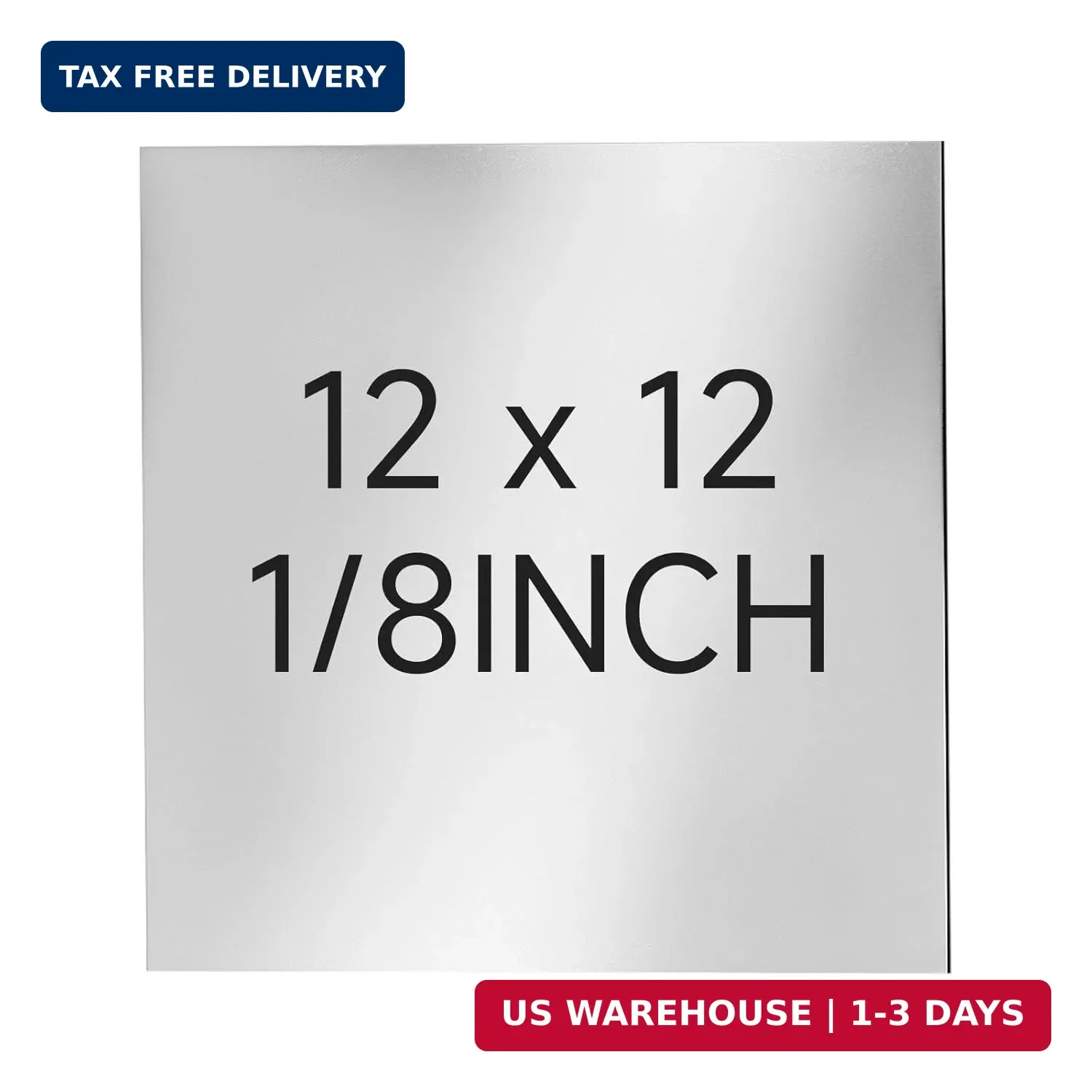 304 Stainless Steel Sheet – 12″ X 12″ X 1/8″ Thin Stainless Steel Plate 1/8 Inch