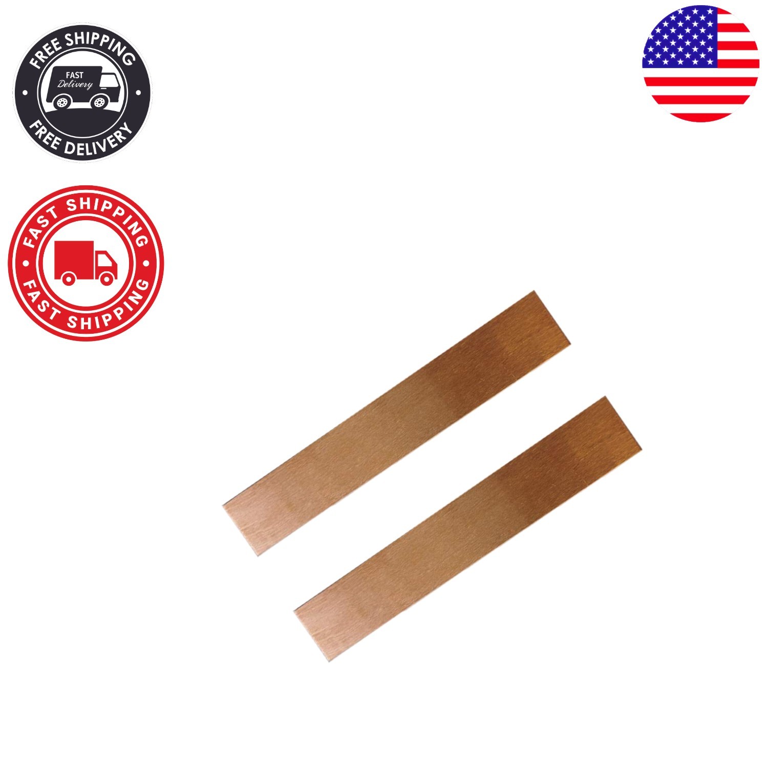 High-Purity Copper Anode Sheets – 2PCS of 99.95% Pure Copper for Electroplating