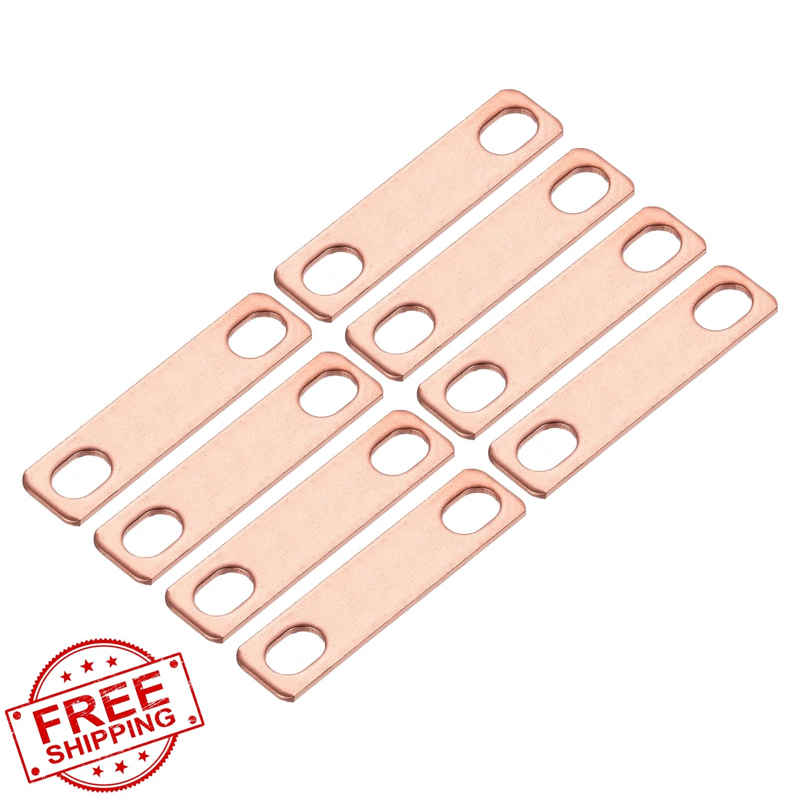 MECCANIXITY 8 Bus Bars Copper Red 49x12mm