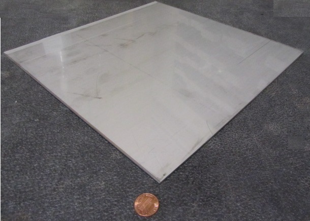 321 Weldable Stainless Steel Sheet, .105″ Thick x 12″ Wide x 12″ Length
