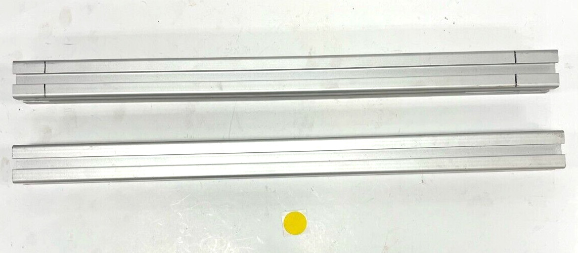 80/20 T-SLOT ALUMINUM EXTRUSION 1-1/8″ x 1-1/8″ LENGTH 16-3/4″ LOT OF 2