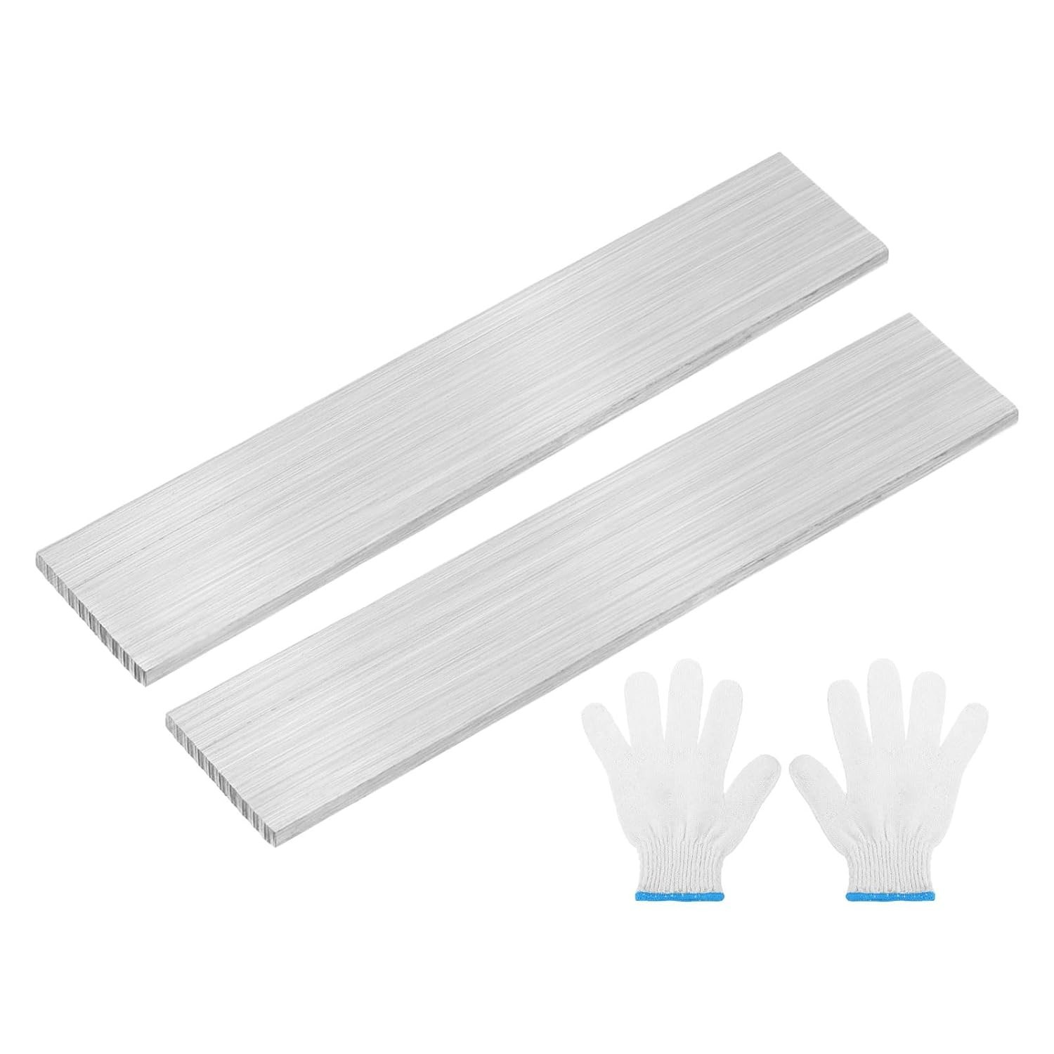 2 Pcs 304 Stainless Steel Flat Bars, 1/8″ x 13/16″ x 4″ – Ideal for DIY Crafts